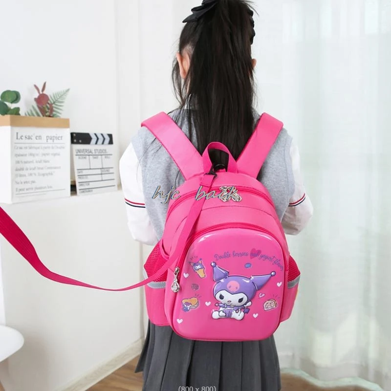 Mochila impermeável para crianças, mochila escolar do jardim de infância, mochila princesa Elsa, leve, linda Kuromi Melody, quente, meninas, meninos