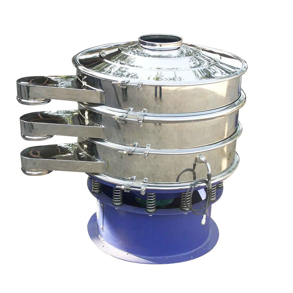 

Flour Sieving Machine High Efficiency Vibrating Sifter Machine for Powder & Liquid, Stainless Steel 304