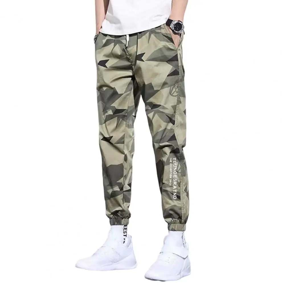 

Training Slacks Wear-resistant Shrinkable Cuffs Ankle Length Casual Straight Sports Cargo Pants Casual Pants Versatile