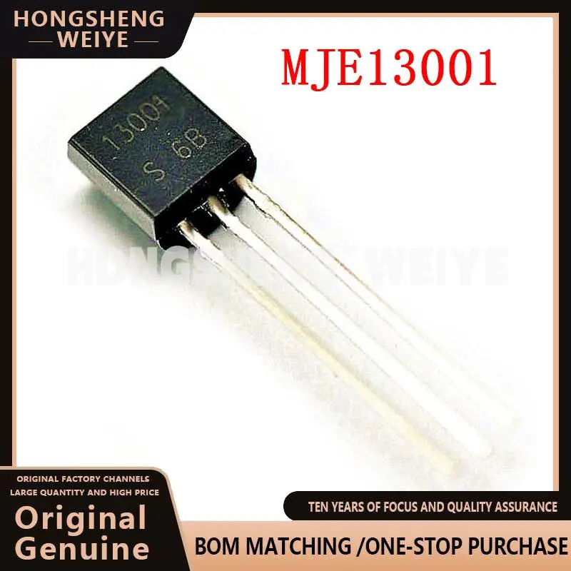 100%new MJE13001 E13001 TO92  integrated circuit 100%new