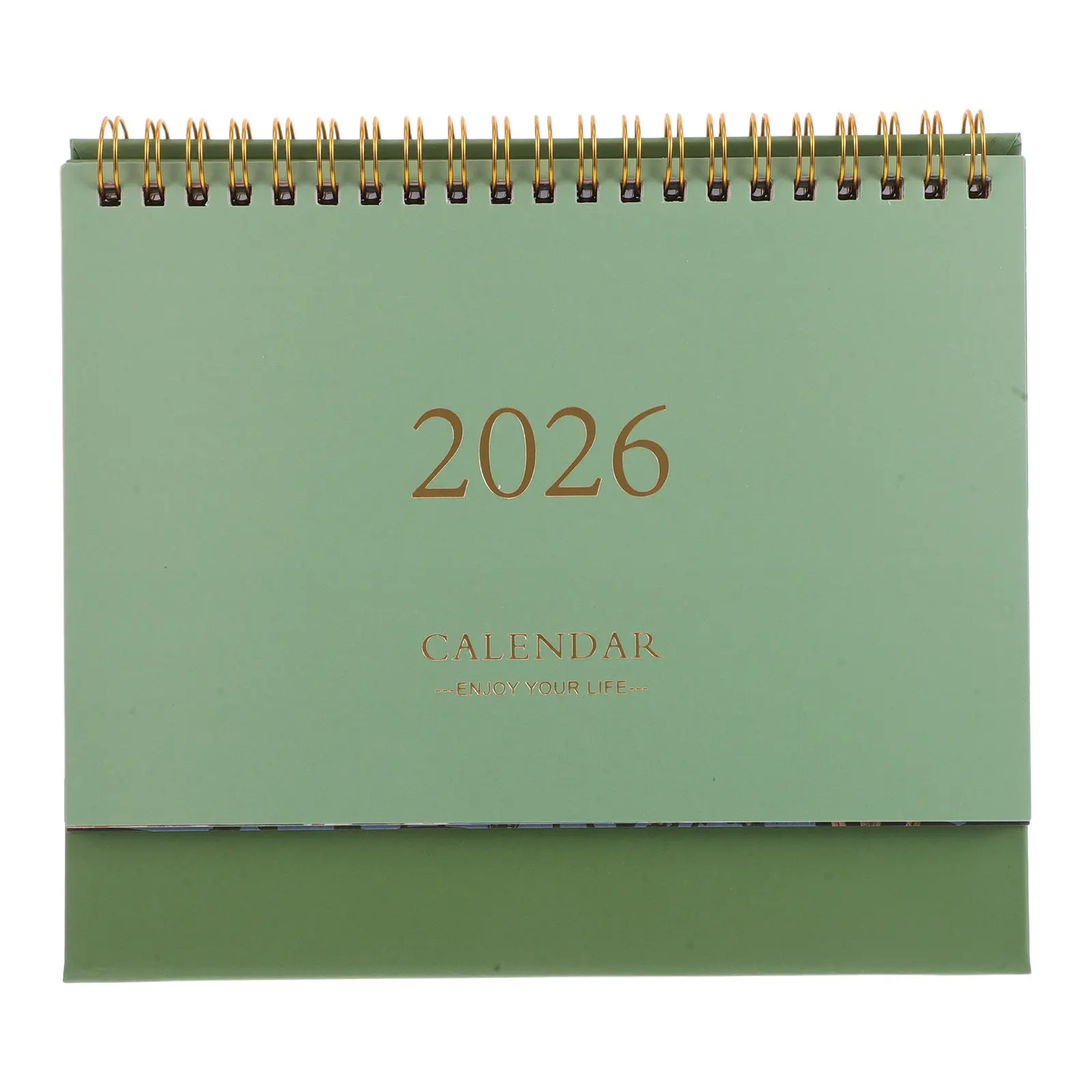 

Настольный мини-календарь-планер на 2026 год, портативный, с откидными страницами, из плотной бумаги, ежедневный органайзер, современное украшение для стола