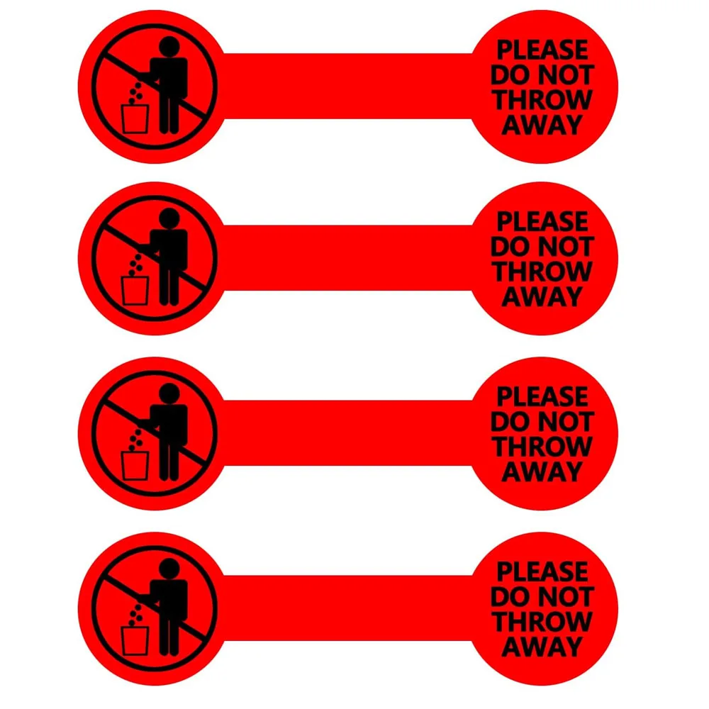 

Please Do Not Throw Away Sign Stickers, Permanent Self Adhesive Labels,300 Pcs Per Roll