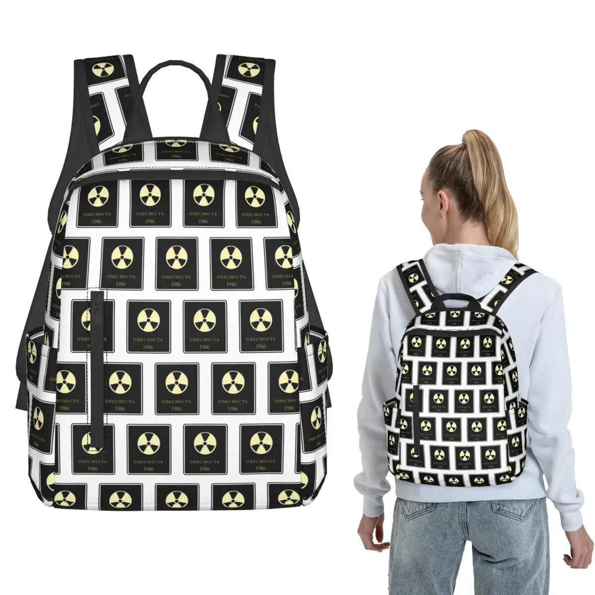 

Chernobyl Backpack Large Capacity Children BookBag School Bag Shoulder Bags for Men Women