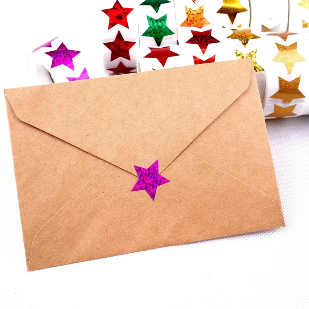 500pcs Glitter Star Stickers for Kids Reward Foil Star Adhesives Labels for Student Behavior Planner School Classroom Supplies