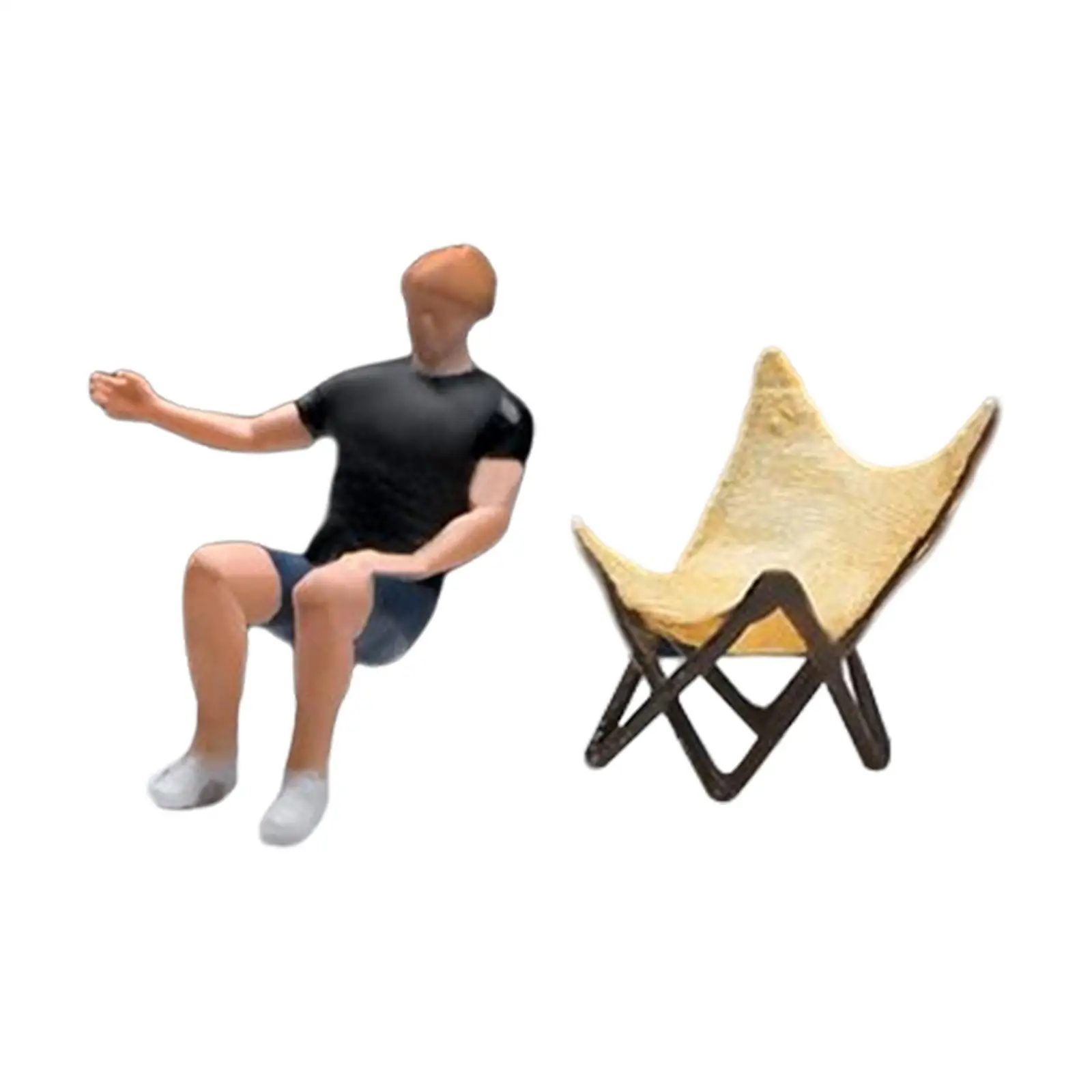 

Miniature Scene People Realistic Resin 1:64 Figure People Model for Park