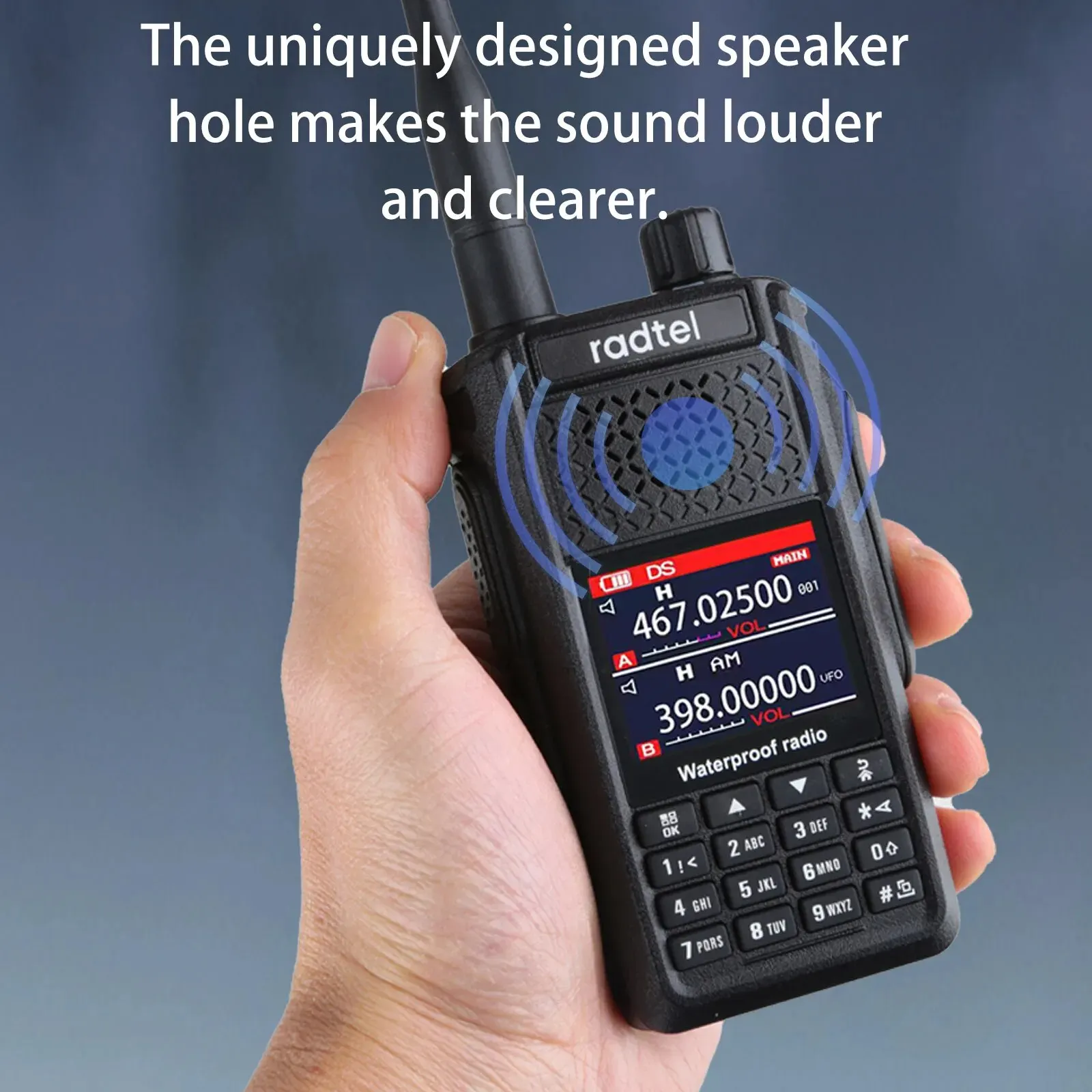 Radtel RT-630 Waterproof 8 Bands Amateur Radio, Aviation Air Band Walkie Talkie Ham/CB/SSB/AM/FM/UHF/VHF 800-900M 10W, IP67, USB