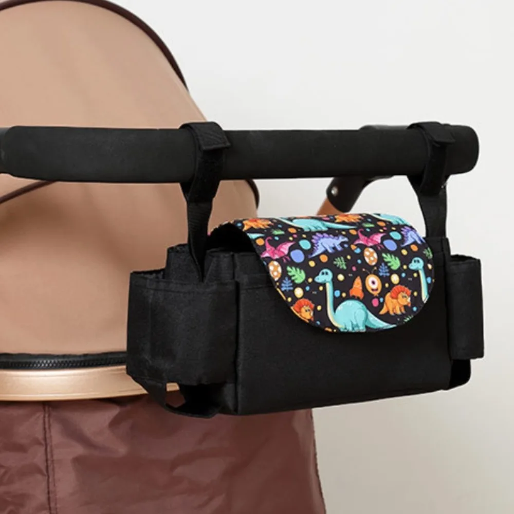 

Multifunctional Baby Stroller Bag Large Capacity Mom Handbag Stroller Storage Hanging Bag Baby Care with Multiple Pockets