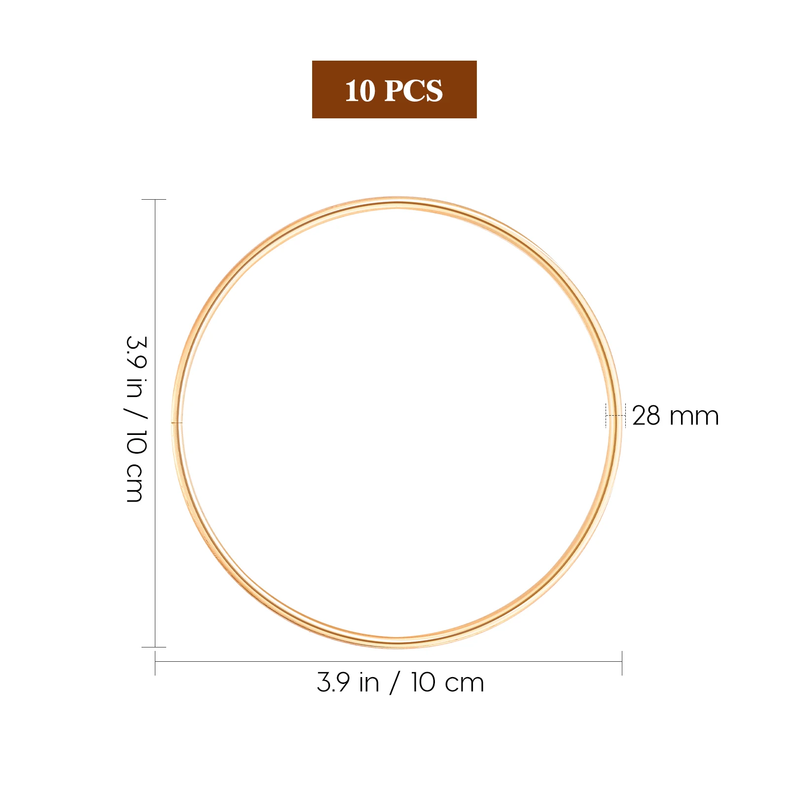 

10pcs Dreamcatcher Rings Metal Dream Catcher Hoops 10cm Craft Rings for DIY Tassel Plant Home Decor Gifts