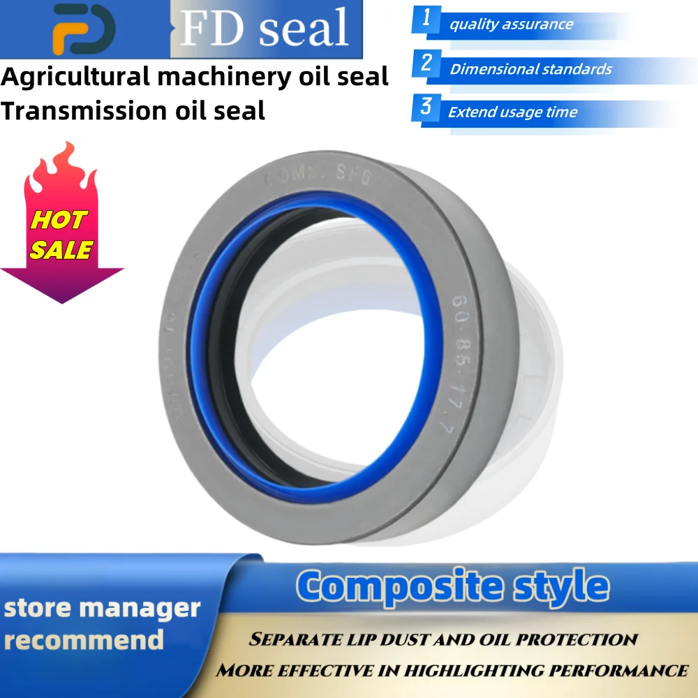 

Уплотнение вала трактора 60*85*17,7 мм NBR + AU уплотнение коробки передач COMBI двойной губ приводной вал уплотнительное кольцо инструмент для ремонта ISO 9001 2008