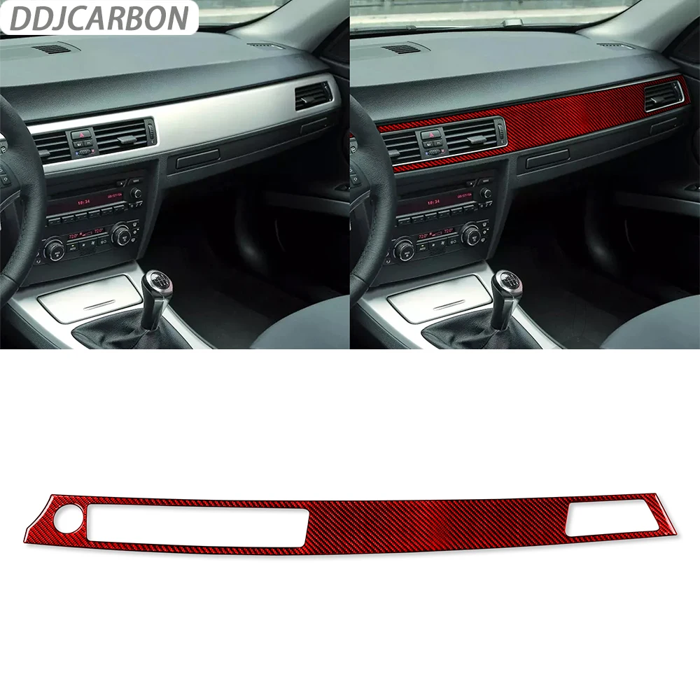 

Carbon Fiber Center Dash Air Outlet Decorative Cover Car Interiors Accessories Decoration Sticker For BMW 3 Series E90 2006-2008