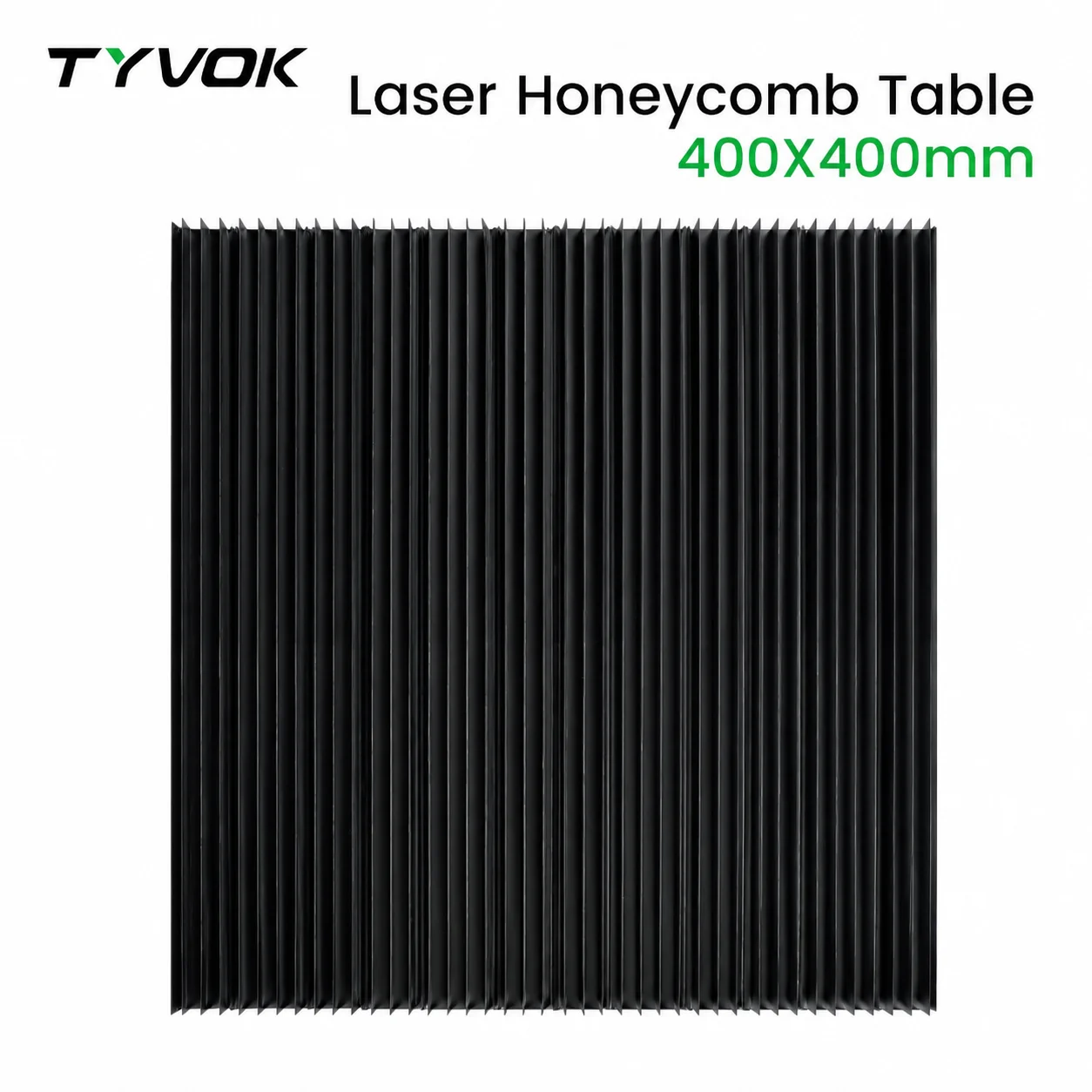 

Tyvok Black Honeycomb Laser Bed 400x400mm Upgraded Black Work Platform 15.75×15.75" Diode Laser CNC Honeycomb Cutting Table
