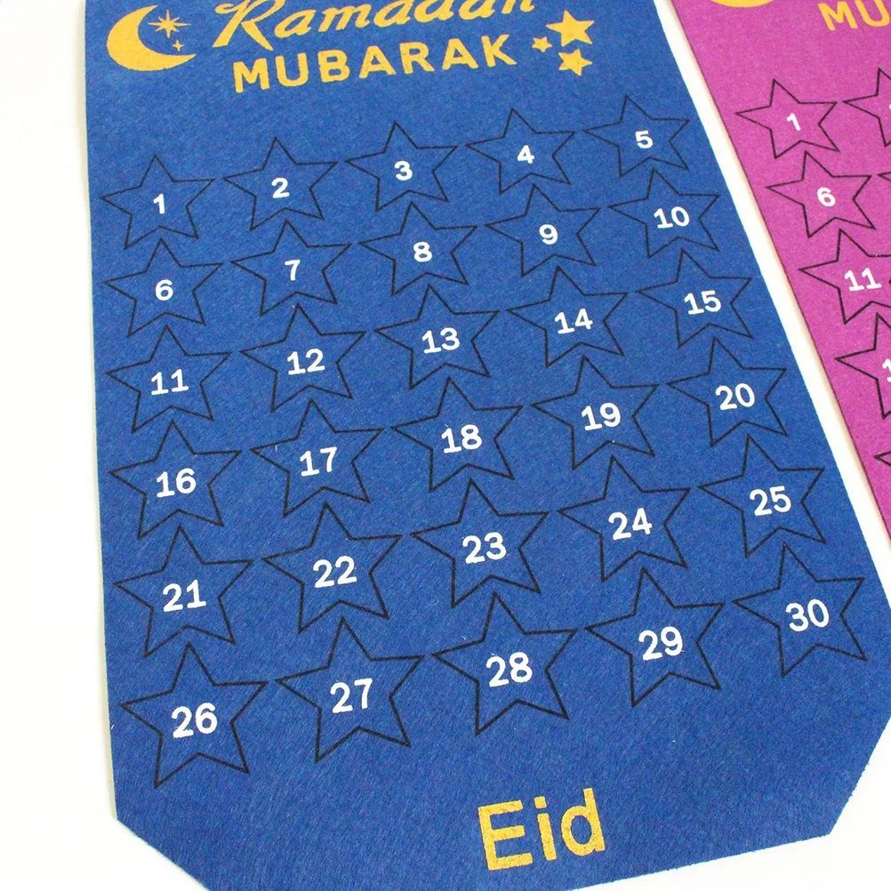 

Fabric Calendar Advent Calendars Ramadan Decoration 2024 Eid Countdown Home Hanging Wall Mubarak Muslim