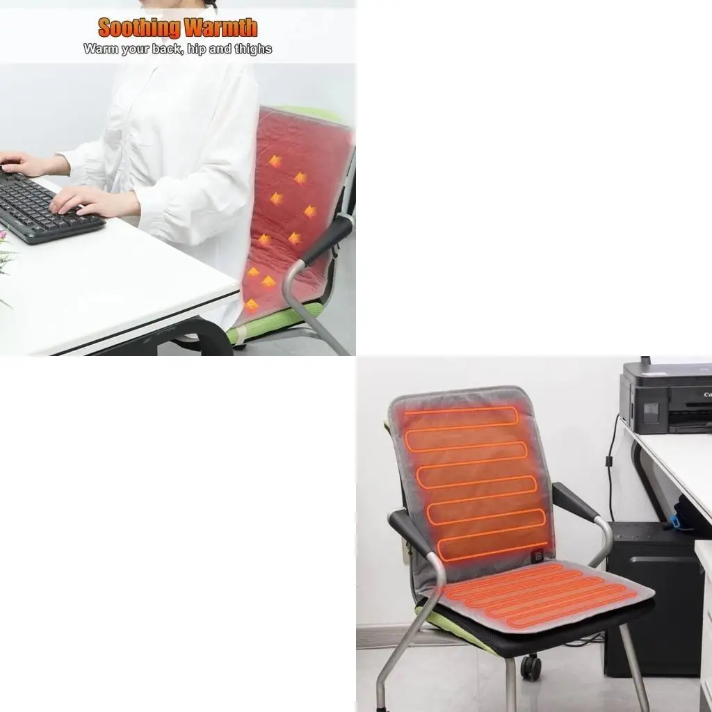 

97QD USB Heated Cushion 3 Levels Heating Sitting Pad Cushion Supplies