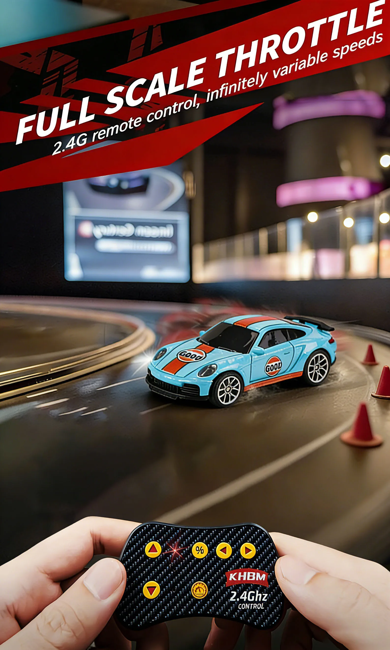 2026 Upgraded RC Car 1:64 Mini Alloy RC Drift Car Easy to Carry, 60mins Life. Exquisite Gift Box An Ideal Toy Gift for Children