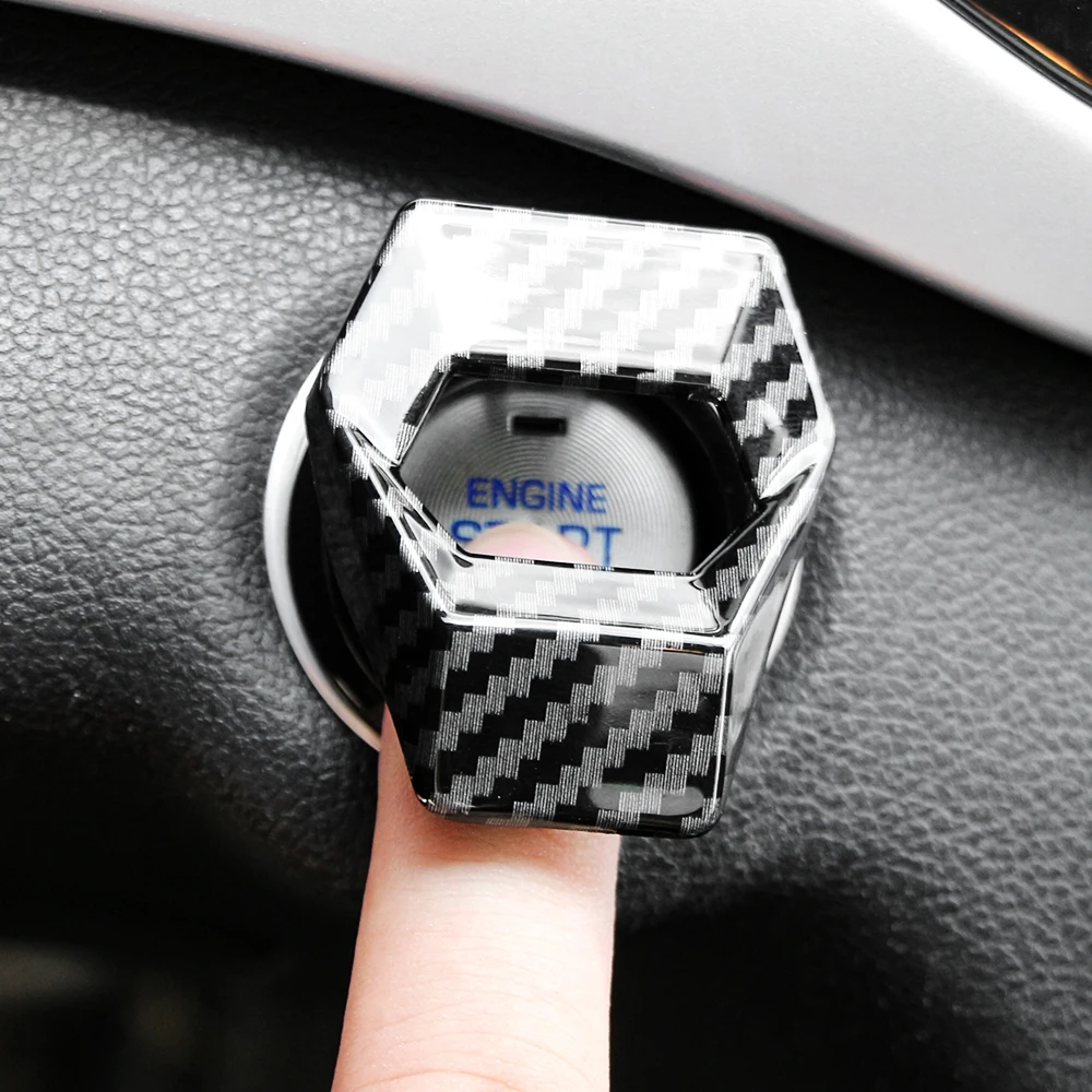 Car Engine Start Stop Switch Button Cover for Audi A3 A4 B6 B8 A6 C5 C6 80 B5 B7 A5 Q5 Q7 TT A1 A3 Q3 A8 RS