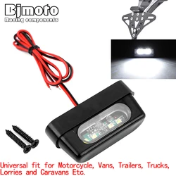 12V  LED Motorcycle Universal Tail Brake Rear License Plate Light with Emark For Kawasaki Yamaha Honda DUCATI Aprilia