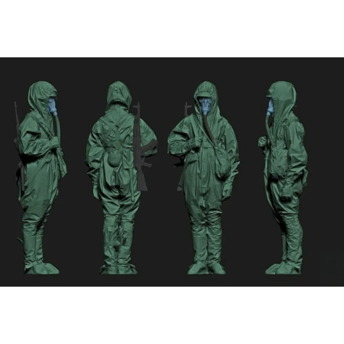 1/16 Resin unpainted model kit, military theme, Soviet Army submachine gunner unassembled and unpainted GK 1270R