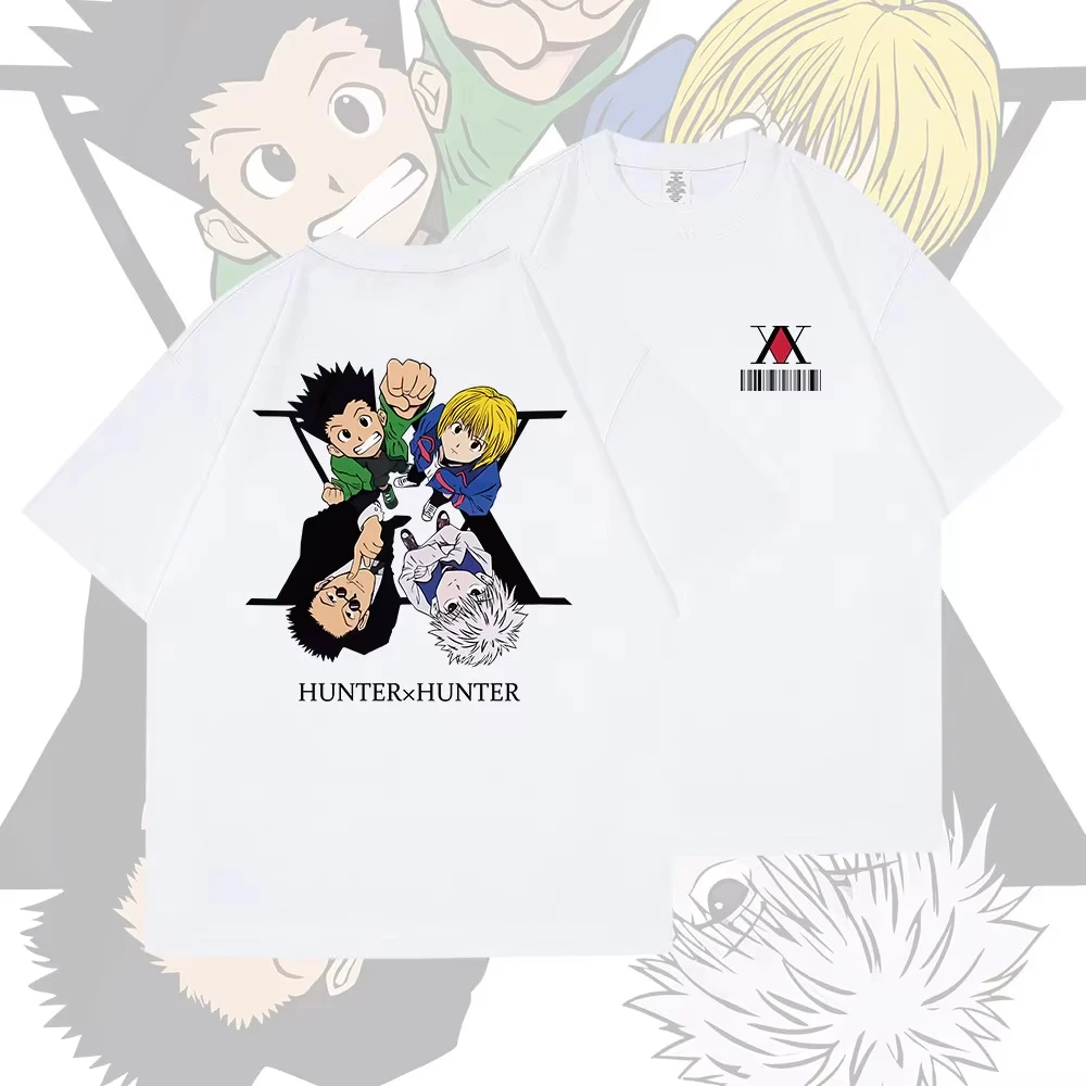 Japanese Anime Hunter X Hunter Printed T-shirt Men's and Women's Oversized Unisex Y2k Short Sleeves Classic Couples high quality
