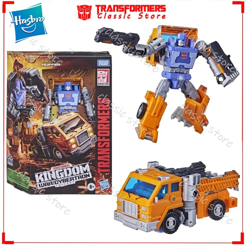 

In Stock Classic Transformers Toys War for Cybertron:Kingdom WFC-K16 Huffer Cybertron Autobots Action Figures Collectible Gifts