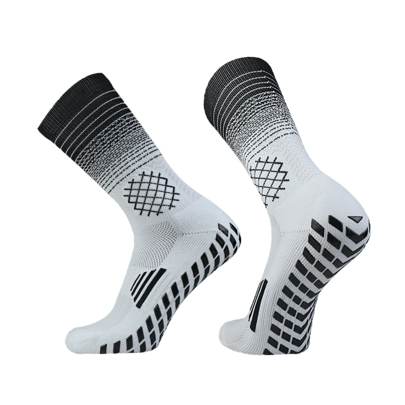 New  Grid pattern Anti-slip Soccer Socks Men Women Outdoor Sport Grip Football Socks antideslizantes de futbol