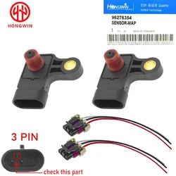 2set 96276354 25184080 MAP Sensor For Chevrolet Daewoo Lanos Leganza Nubiba Rezzo 1.6 1.8 2.0L