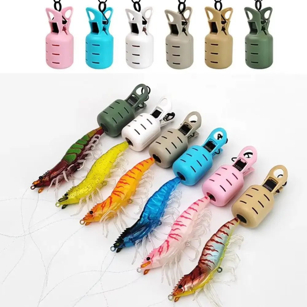 Protecteur d'appât de gabarit de calmar multifonctionnel, couvercle de crochet Egi, en forme précieuse, strucDurable, 4 pièces par ensemble