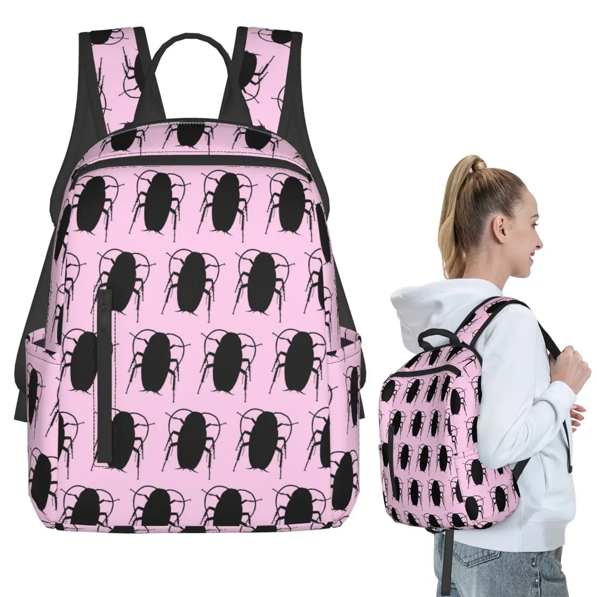 

Hairspray Cockroach Backpack Student BookBag Kids School Bag Computer Shoulder Bags Men Women