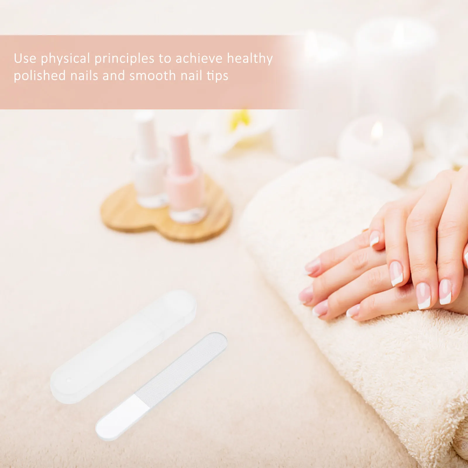 

Набор из 4 стеклянных нано-пилок для ногтей, портативные инструменты для маникюра и педикюра, полировка, уход за ногтями, ручная обработка