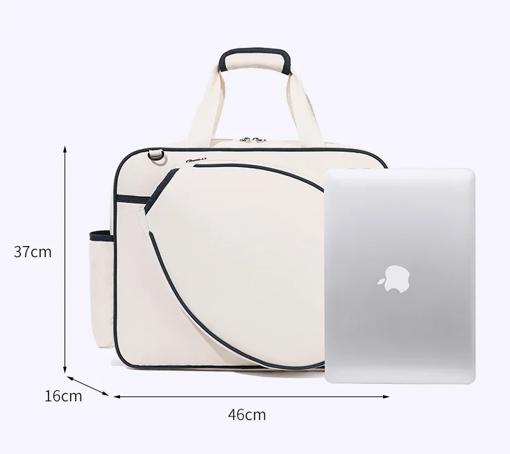 مخصص جودة عالية رائعة متعددة الوظائف الرياضة حقيبة قماش قنب ذات سعة كبيرة موضة مضرب حقيبة تنس الريشة المحمولة شو