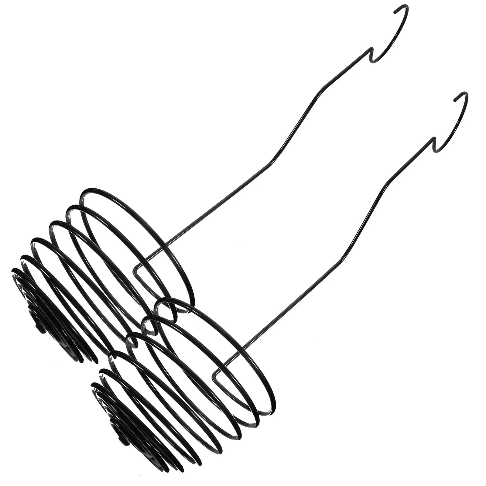 Soporte en espiral para plantas de aire, colgador de metal resistente para Tillandsia, soporte de exhibición para plantas de aire, colgador de metal para Tillandsia, 2 uds.