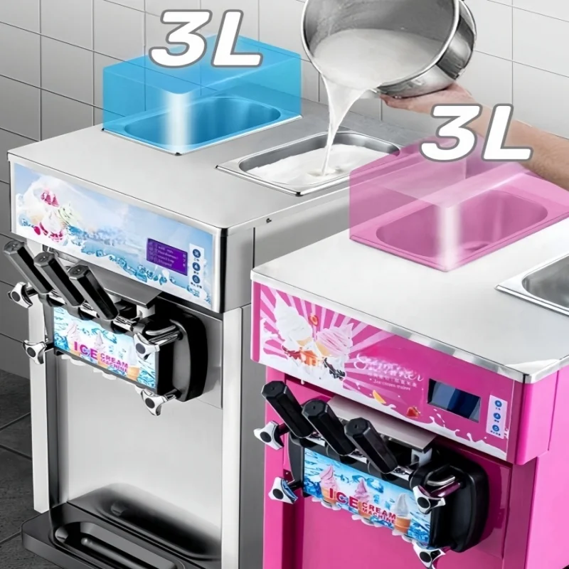 Softy Ice Cream Machine Ice Cream Corn Machine Table Top Roll Ice Cream Machine
