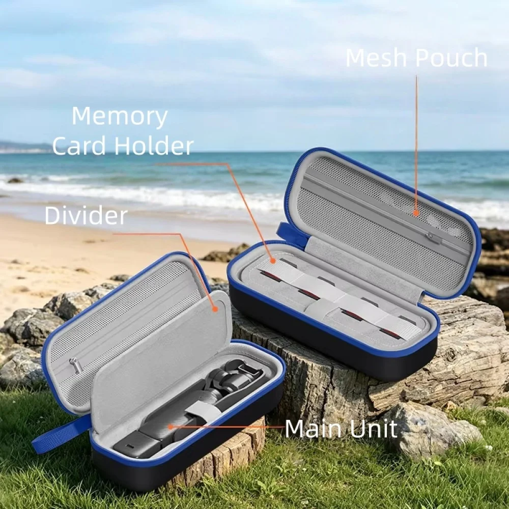 

Osmo Pocket 4 Carrying Case, Portable Travel Storage Bag for DJI Osmo Pocket 4 Camera, Hard Shell Protective Case with Lanyard