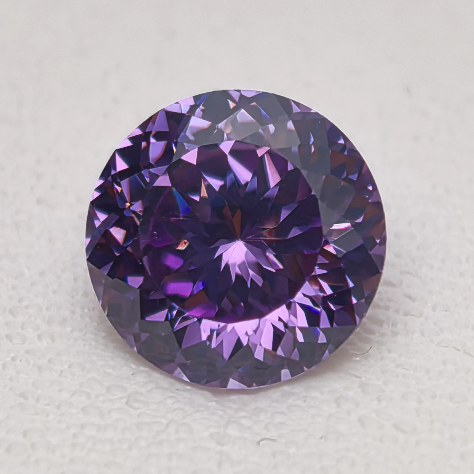 New Purple Blue Round 100 Faceted Cut Cubic Zirconia Lab Zircon CZ 4K Cutting 5A+ Quality for Jewelry Making