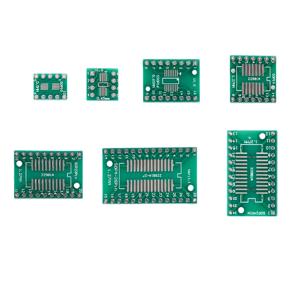 35 sztuk / zestaw płytek PCB SMD Turn to DIP Adapter Converter Plate MSOP10 SOT23 SOP8 16 24 28 Płytki drukowane