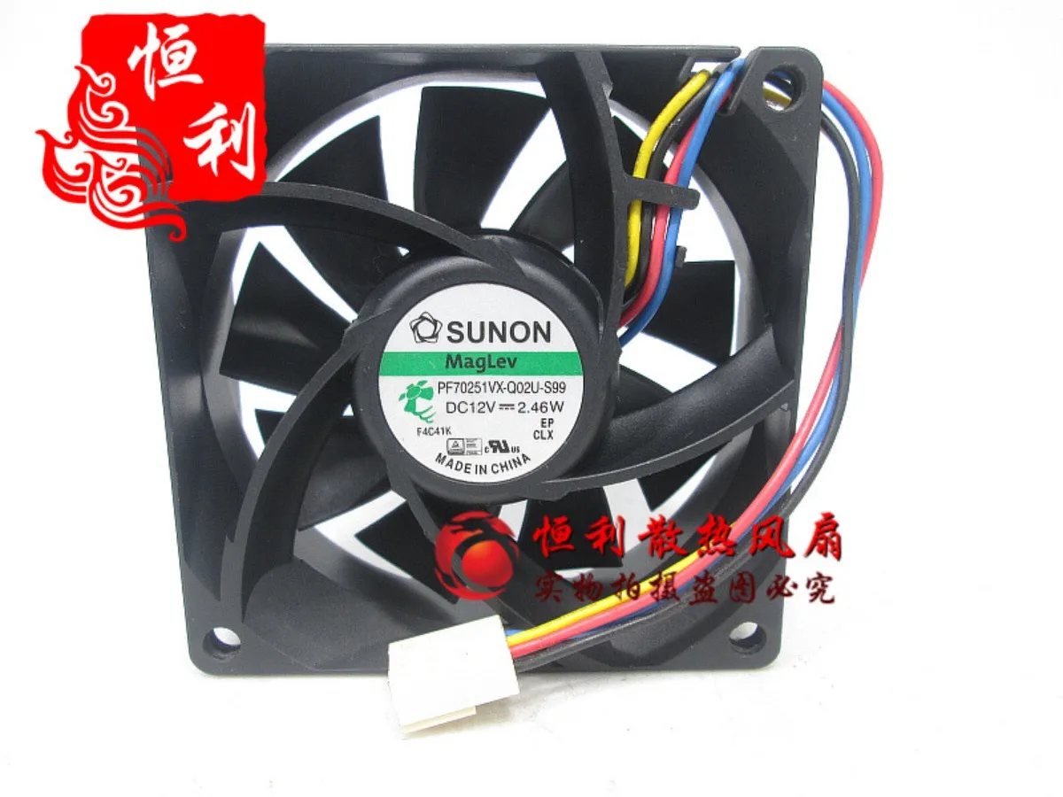 

1PC for SUNON PF70251VX-Q02U-S99 Cooling Fan 7025 12V 2.46W 4-wire