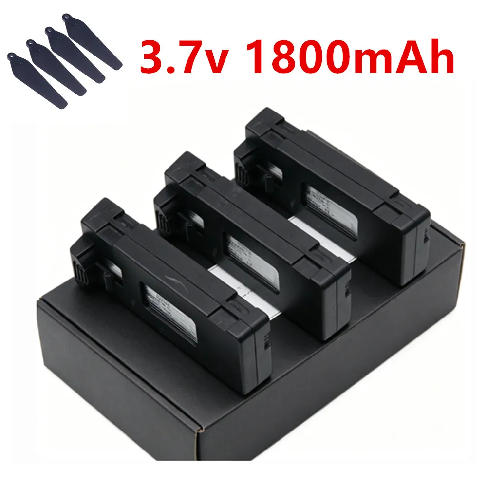 Batería de iones de litio recargable Original de 3,7 V y 1800mAh para Dron RC E88 E88PRO E525 E99 P1 F185 F195 E100, piezas de cuadricóptero RC