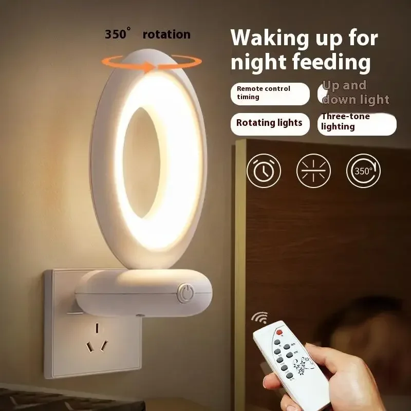 

Портативная модель парусника, светодиодный ночник для кормления ребенка, светильник для сна, спальня, коридор, розетка, энергосберегающий светильник