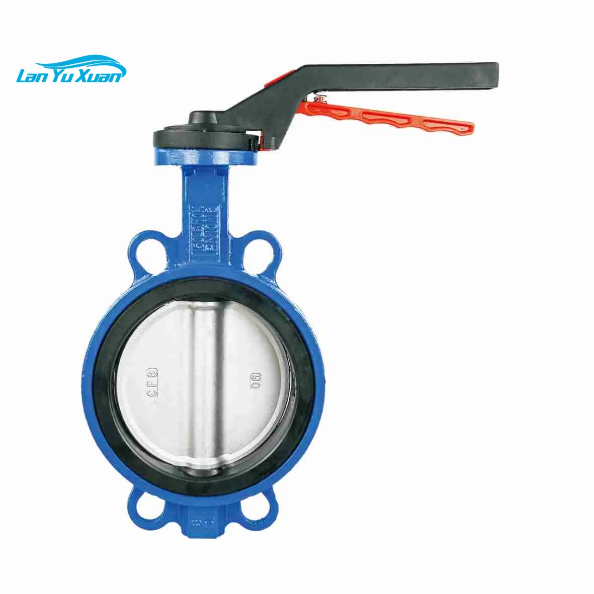 RFS DV series with lever manual control wafer butterfly valve stainless steel