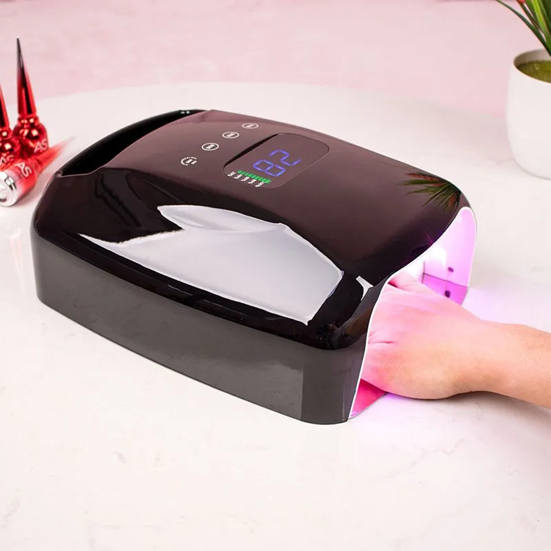 

96W/86W/48W Rechargeable Nail Lamp Cordless Gel Dryer Manicure Black Color Lamps UV Light for Nails Wireless Nail UV LED Lamp