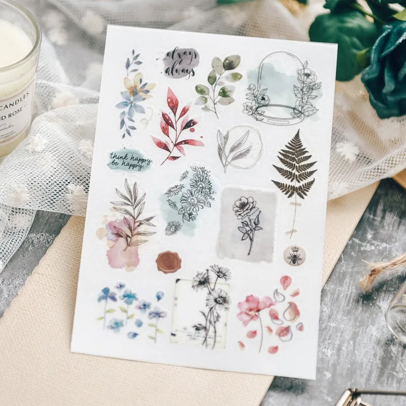 Vintage Aesthetic Scrapbooking Rub on Sticker