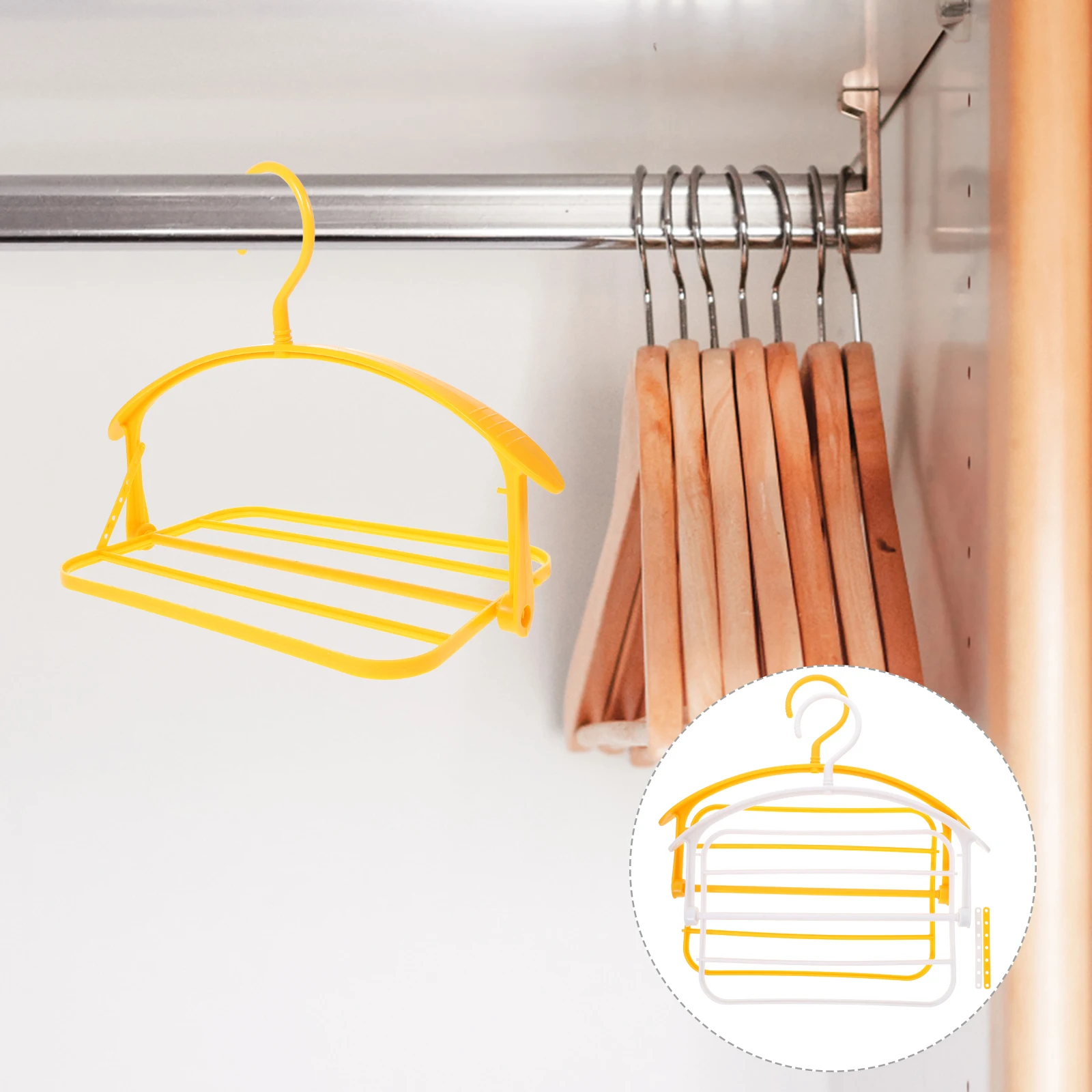 

4 Pcs Towel Multifunctional Hanger Man Clothes Hanging Rack Hangers Plastic Jeans