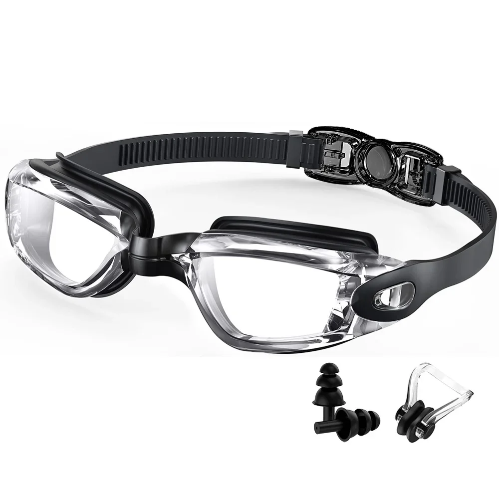 Schwimmbrille, professionelle wasserdichte Schwimmbrille, beschlagfrei, 100 % UV-Schutz, kein Auslaufen, für Erwachsene, Männer, Frauen, Jugendliche – Detail 15