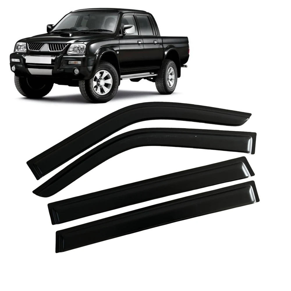 

Window Visor for Mitsubishi L-200 Double Cab 1998 1999 2000 2001 2002 2003 2004 2005 2006 Wind Deflectors Rain Guards Door Visor