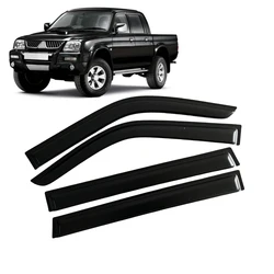 Window Visor for Mitsubishi L-200 Double Cab 1998 1999 2000 2001 2002 2003 2004 2005 2006 Wind Deflectors Rain Guards Door Visor
