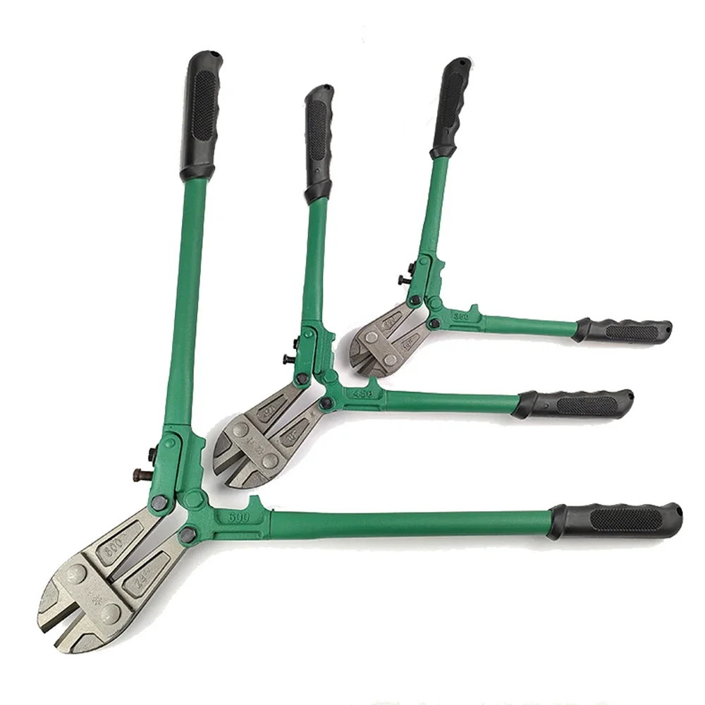 14/18 Inches Bolt Cutters Wire Cutting Pliers Multifunction Flat Nose Cut Steel Cables Clippers Heavy Duty Hand Tool