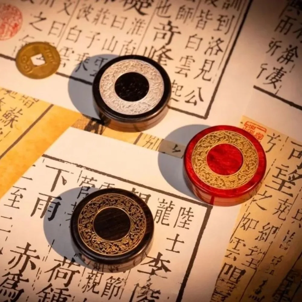 لعبة فيدجيت سبينر المعدنية الحركية EDC، كرة بإبزيم ميكانيكي مغناطيسي، لعبة تخفيف الضغط على بطاقة دفع إصبع العملة المعدنية