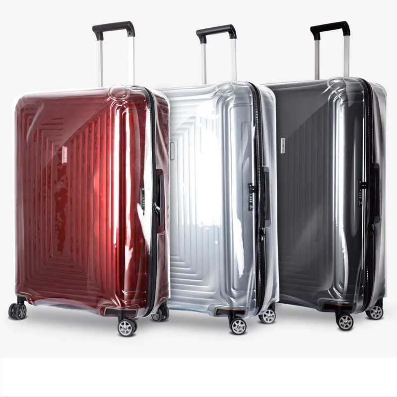 

Clear Luggage Cover for DELSEY PARIS Special Thicked PVC Case with Zipper Customized High Quality Transparent