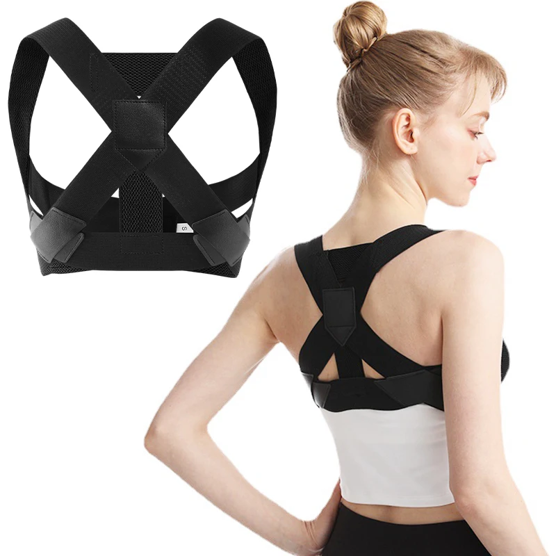 Rugcorrector Riem Houdingcorrector Zwarte Riem Rugcorrectie Schouderbanden Voor Pijnverlichting In De Bovenrug
