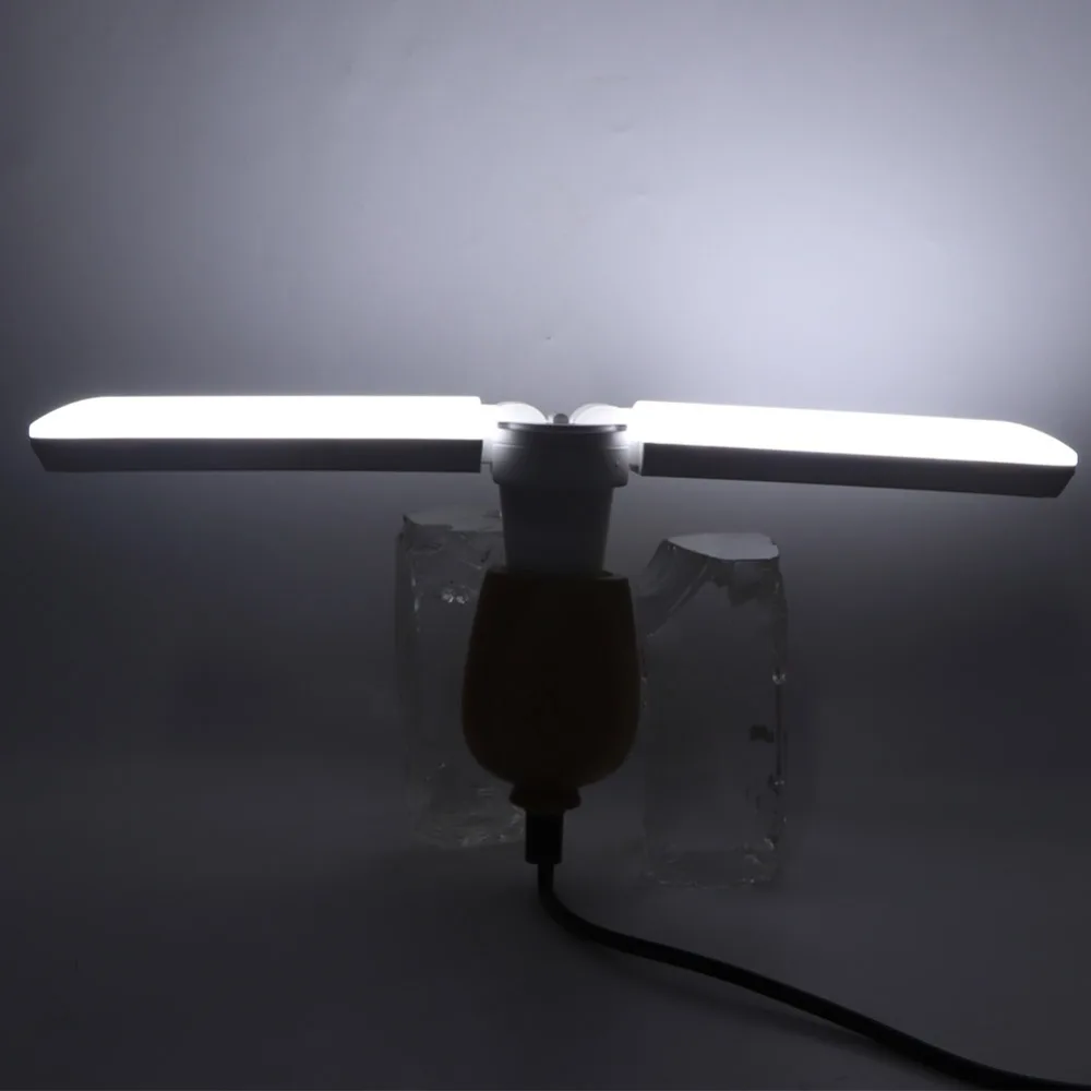 Easy Installation 24W LED Light Bulb 2-Blade AC 85-265V LED Bulb Foldable Cold White Panel Light Workshop