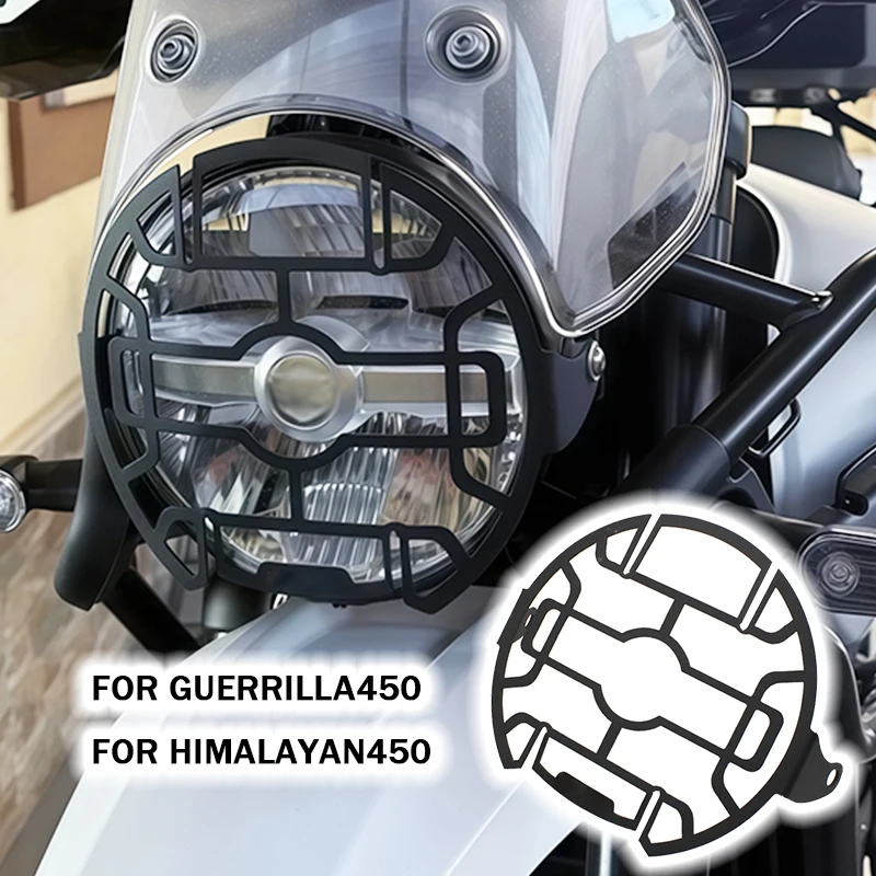 

Headlight Protector For Guerrilla Himalayan 450 2024 2025 Guerrilla450 Himalayan450 Head Light Guard Screen Protective Cover